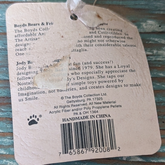 Boyds Bears Ross G Jodibear 92000-08 Patriotic Plush Teddy With Bugle - Picture 9 of 10